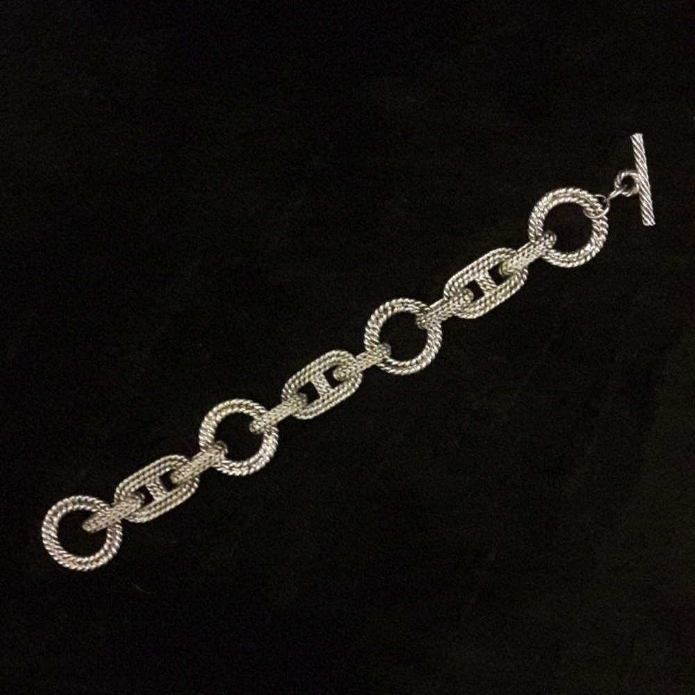 Fab Silver "Rope" Bracelet